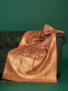 LEHER - Rani Pink Silk Printed Banarasi Dupatta