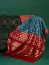 LEHER - Teal Silk Printed Banarasi Dupatta