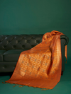 LEHER - Teal Silk Printed Banarasi Dupatta