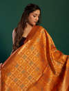 LEHER - Teal Silk Printed Banarasi Dupatta