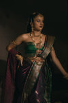MOHINI COLLECTION - Wine Silk Saree