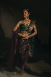MOHINI COLLECTION - Wine Silk Saree