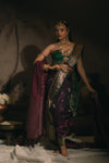 MOHINI COLLECTION - Wine Silk Saree
