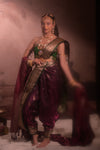 MOHINI COLLECTION - Wine Silk Saree