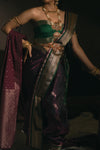 MOHINI COLLECTION - Wine Silk Saree