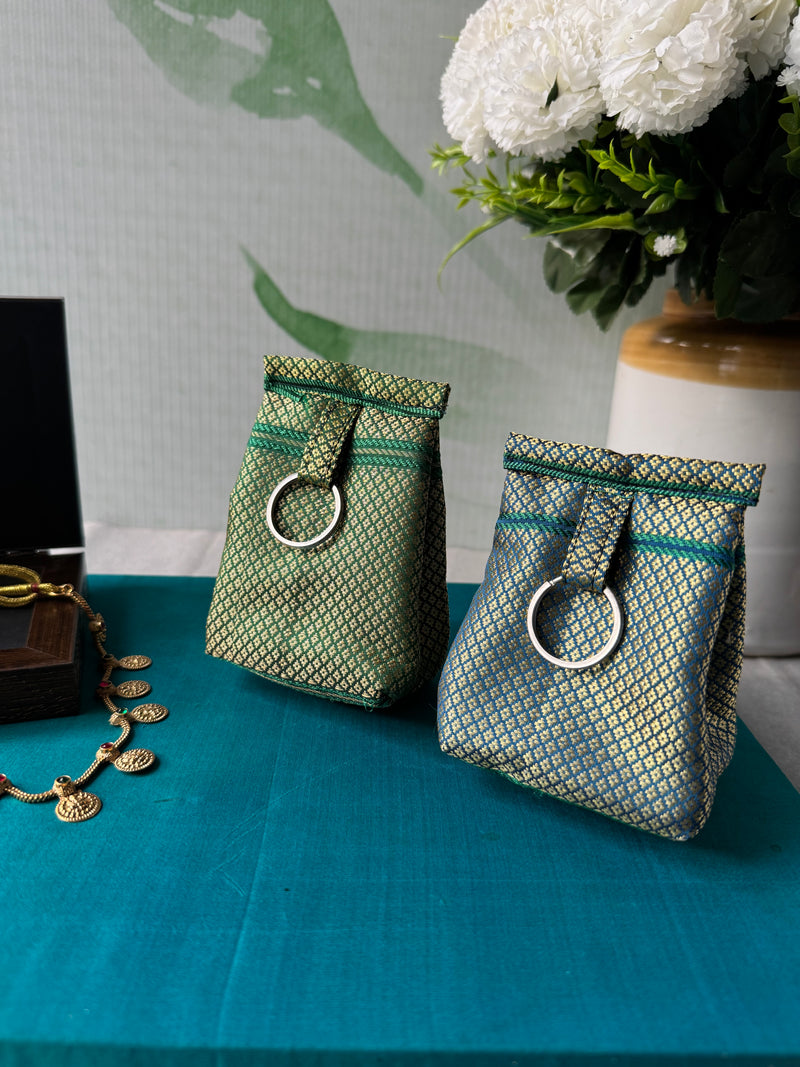 coin bag/ fabric keychain