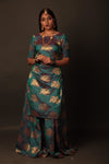 Ready to Wear 2 in 1 Silk Kali Ghagra with Kurta & Blouse