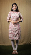 LEHJA LITE - Pink Floral Printed Kurti