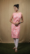 LEHJA LITE - Pastel Pink Straight Kurta