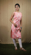 LEHJA LITE - Pastel Pink Straight Kurta