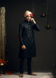 Raw Silk Kurta With Banarasi Dupatta