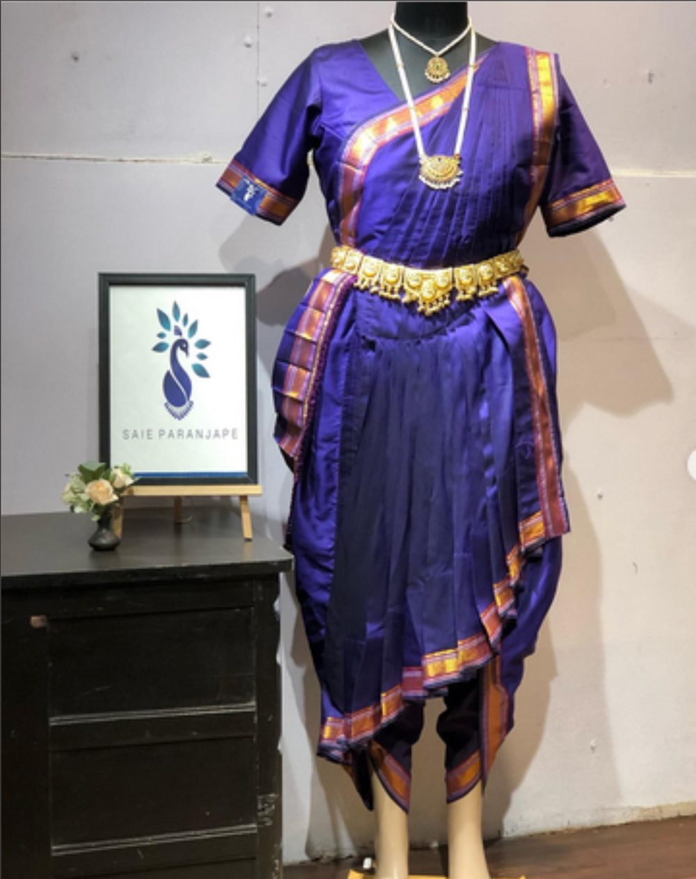 Dhoti Costume available on rent at Saie Paranjape